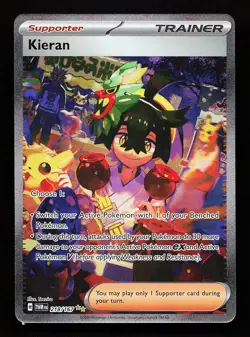 Kieran 218/167 Special Illustration Rare Twilight Masquerade Pokemon Card - Image 1
