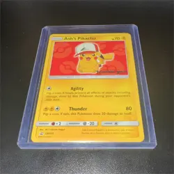 Pokemon Ash's Pikachu SM109 SM Promo Regular English 2017 70 HP Card - Image 1