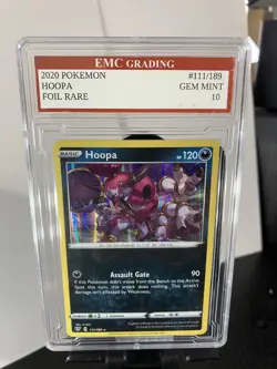 HOOPA 2020 HOLO FOIL #111/189 Pokemon Card GRADED 10 TCG - Image 1