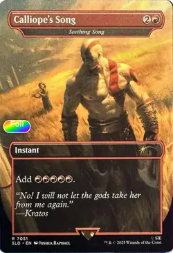 Calliope's Song - Seething Song Foil 7051 Secret Lair Drop Series NM EN - Image 1