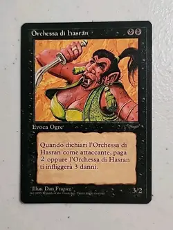 1x MTG Arabian Nights Hasran Ogress, Light Play, Italian!! - Image 1