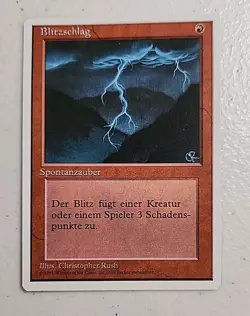 Lightning Bolt MTG Core Set 4th Edition Regular German - Image 1
