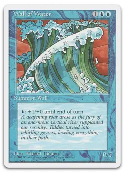 Wall of Water (NM) Fourth Edition 4ED Magic MTG - Image 1