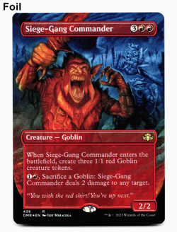 Siege-Gang Commander (Borderless) - Foil - [Dominaria Remastered] MTG Magic 🔥 - Image 1