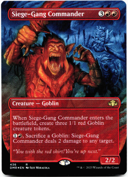 Siege-Gang Commander (Borderless) - Foil - [Dominaria Remastered] MTG Magic 🔥 - Image 3