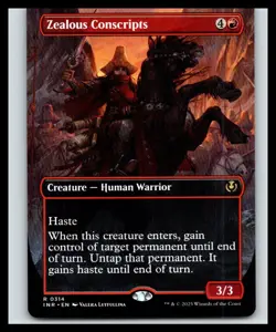 Zealous Conscripts (Borderless) | 314 NM/M | Innistrad Remastered | Magic MTG - Image 1