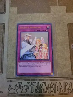 YUGIOH SOLEMN WARNING DUSA-EN085 ULTRA 1ST ED NM - Image 1