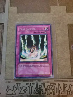 YUGIOH TRAP JAMMER DR2-EN111 RARE UNLIMITED ED NM 1996 - Image 1