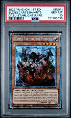 Blazing Cartesia The Virtuous (Starlight) 2022 YuGiOh Darkwing Blast PSA 10 - Image 1
