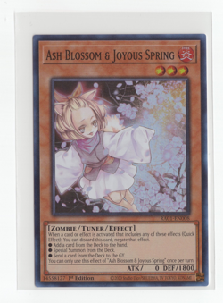YuGiOh Ash Blossom & Joyous Spring 1st Ed Super Rare RA01-EN008 Nm - Image 1