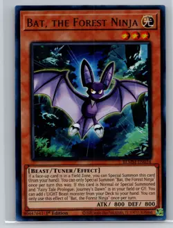 Bat, The Forest Ninja - Ultra Rare 1st Edition BLMM-EN034 - YuGiOh - Image 1