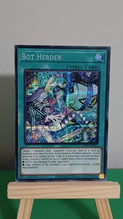 2025 Yugioh Bot Herder Spell Card MP25-EN149 Prismatic Secret Rare 1st Edition - Image 2