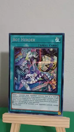 2025 Yugioh Bot Herder Spell Card MP25-EN149 Prismatic Secret Rare 1st Edition - Image 3