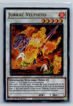 Jurrac Velphito - Ultra Rare 1st Edition BLMM-EN149 - YuGiOh - Image 1