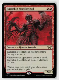 Razorkin Needlehead #153 (Foil) (NM) Duskmourn DSK Magic MTG - Image 1