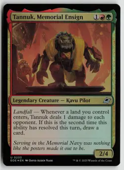 Tannuk, Memorial Ensign LP Foil 233 Edge of Eternities MTG - Image 1