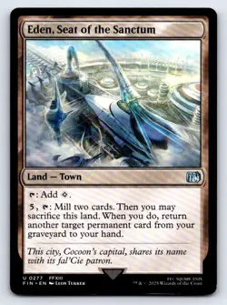 Eden, Seat of the Sanctum 277 Uncommon FINAL FANTASY Magic: The Gathering LP - Image 1