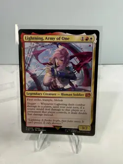 Lightning, Army of One #0233 MTG Universes Beyond FF Rare Legendary Creature NM - Image 1