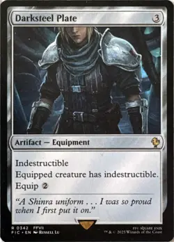 Darksteel Plate 342 - Regular - Final Fantasy Commander - MTG - NM - Image 1