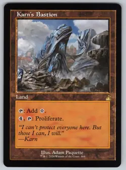 FOIL Karn's Bastion (Retro Frame) R Ravnica Remastered #464 NM Normal commander - Image 1