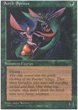 FBB Korean Scryb Sprites ~ Moderately Played 4th Edition Fourth Foreign Black Bo - Image 1