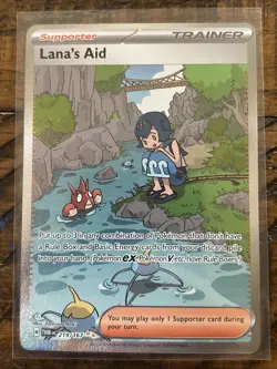 Pokemon Lana's Aid SV06: Twilight Masquerade SIR Holo 219/167 NM - Image 1