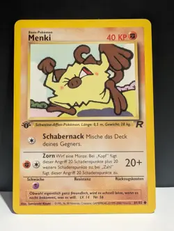 Pokemon Menki 1.Edition 61/82, Rocket set, DE, Karte, TCG - Image 1