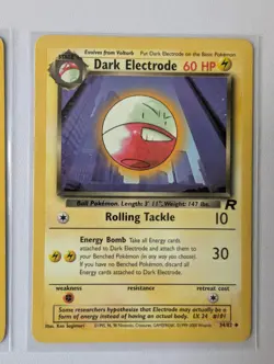 Pokemon WOTC Team Rocket Dark Electrode Voltorb Bundle Vintage Cards - Image 2