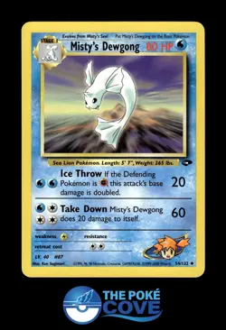 Misty's Dewgong 54/132 | Gym Challenge Unlimited | Pokemon Uncommon | LP - Image 1