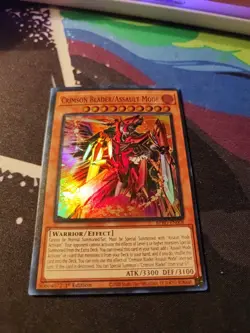 Yu-Gi-Oh! Crimson Blader/Assault Mode *SUPER RARE* BPRO-EN008 1st Edition NM - Image 1