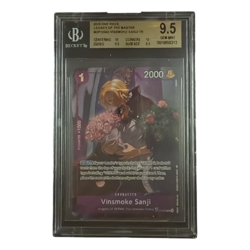 2025 ONE PIECE LEG. OF THE MASTER VINSMOKE SANJI #063 TREASURE RARE BGS 9.5 GEM - Image 1