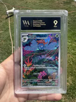 Pokemon Gloom Obsidian Flames Card 198/197 WAG 9 Full Art - Image 1