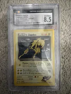CGC 8.5 Rocket's Zapdos 2000 Gym Challenge 15/132 Holo Pokemon Card - Image 1