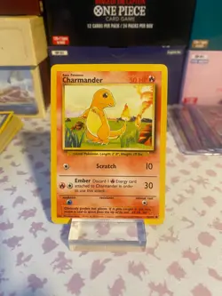 Pokemon Card Charmander Base Set 46/102 Common Unlimited LP-NM - Image 1