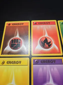LP/MP Pokemon Base Set Complete Energy Card Lightning Fire Water Psychic 101/102 - Image 4