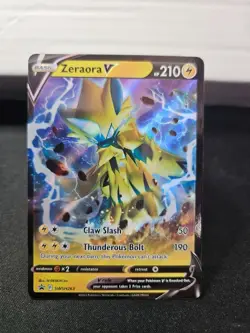 Pokemon Card Zeraora V SWSH263 Black Star Promo Full Art Holo M/NM - Image 1