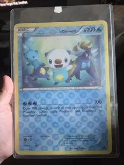 Oshawatt, Numberless Black Star Promo, NM/M, Lenticular Jumbo Pokemon TCG Card - Image 1