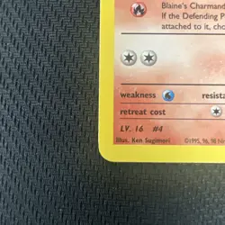 Pokemon Card - Blaine's Charmander Gym Heroes 61/132 Common 1st Edition NM - Image 2