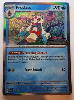 Pokemon Froslass 117 Holo Promo Scarlet & Violet Card 90 HP Freezing Shroud - Image 1
