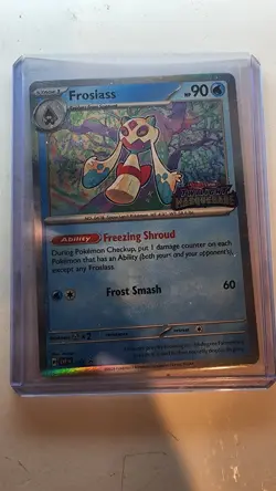 Pokemon Froslass 117 Holo Promo Scarlet & Violet Card 90 HP Freezing Shroud - Image 2