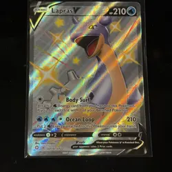 Lapras - SV110/SV112 - V Shiny Full Art Holo Card Shining Fates - Image 1