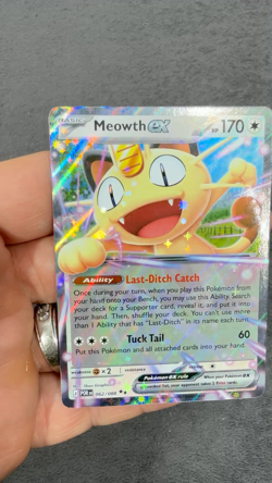 Pokemon Meowth EX 062/088 Holo Card HP170 Last-Ditch Catch TCG Perfect Order - Image 2