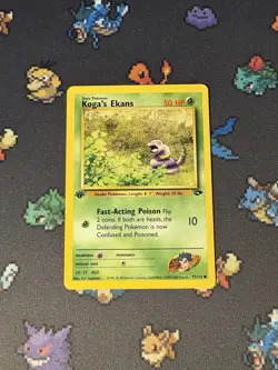 Pokemon Card Koga’s Ekans 77/132 Gym Challenge FIRST EDITION - (LP) - Image 1