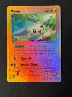 2003 Minun 7/97 Reverse Holo Rare Pokemon Card - Dragon Set - Image 2