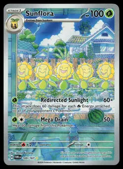 Sunflora 169/167 SV06: Twilight Masquerade Holo Pokemon Card - Image 1