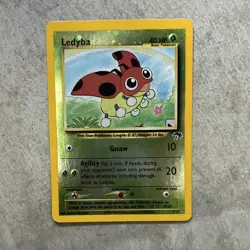 Pokemon Ledyba Neo Genesis Holo 71/111 Basic 40 HP English 2001 Card - Image 1
