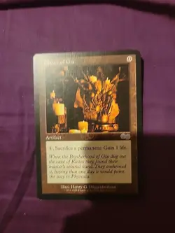 MTG Magic The Gathering Card Claws of Gix Urza's Saga Vintage Artifact Iconic - Image 1