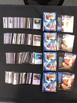 BABYLON 5 COLLECTIBLE CARD GAME CCG LOT OF (200+) GAMING CARDS - Image 1