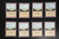 8 Plains (V.2) Magic Card Lot Beta LEB MTG - Image 1