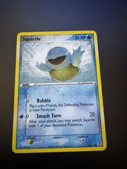 Pokemon Squirtle TCG EX FireRed & LeafGreen Card 83/112 Regular Common - Image 1